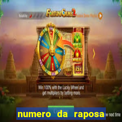 numero da raposa jogo do bicho